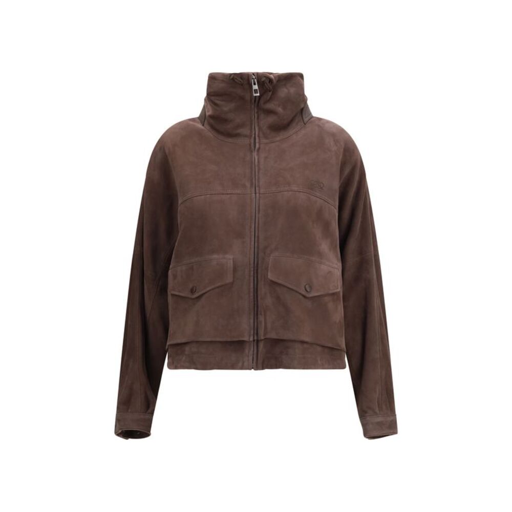 Loewe Women Suede Goat Leather Jacket